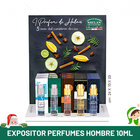 EXPOSITOR 5 PERFUMES HELAN HOMBRE 10ML