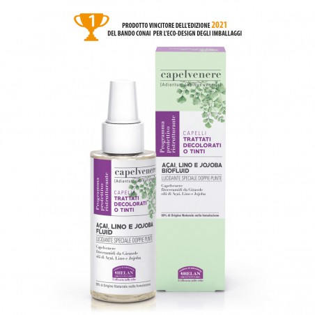 CAPELVENERE Açai, Lino y Jojoba Biofluido Reestructurante 100ml